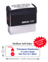 DL100 Medium Self-Inking Stamp