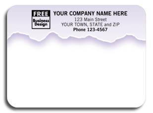 DF12775 Purple Swatch Mailing Label - Padded