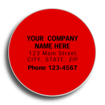 DF1504 Red Circle Label