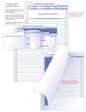 WJSGN CONFIDENTIAL MEDIAL PATIENT SIGN-IN SLIPS