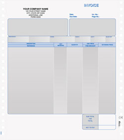 43045PT Continuous Service Invoice