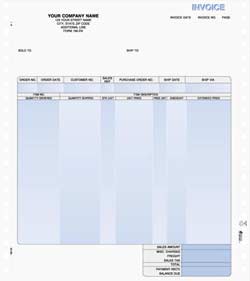 INV166EN Continuous Invoice