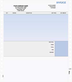 INV180EN Continuous Invoice