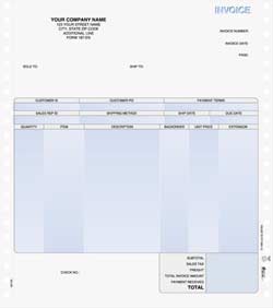 INV187EN Continuous Product Invoice