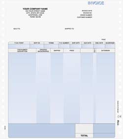 INV195EN Continuous Invoice