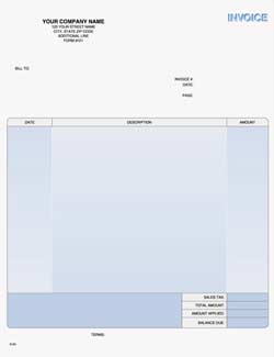 LINV9123 Laser Service Invoice