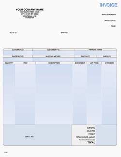 LINV9154 Laser Product Invoice