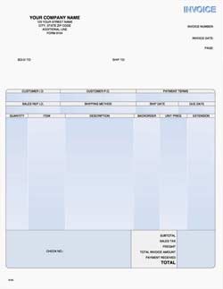 LINV9154 Laser Product Invoice