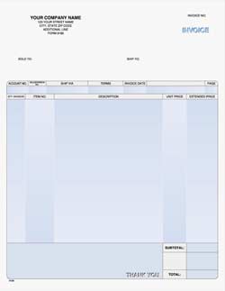 LINV9189 Laser Invoice