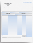 LPO9702 Laser Purchase Order