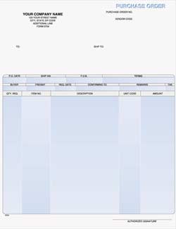 LPO9704 Laser Purchase Order