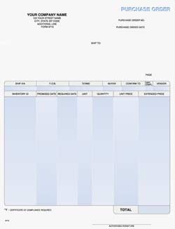 LPO9710 Laser Purchase Order