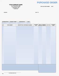 LPO9733 Laser Purchase Order