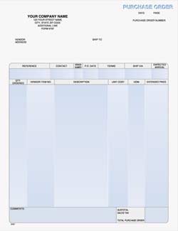 LPO9797 Laser Purchase Order