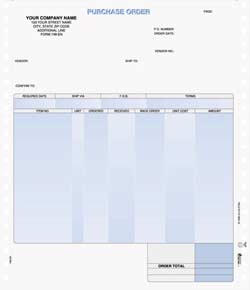 PO748EN Continuous Purchase Order