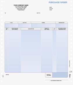 PO768EN Continuous Purchase Order