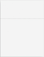 Blank Laser Perforated Form Stock - 3 1/2 From Top, 20# - LF5703