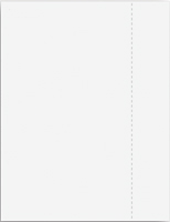 Blank Laser Perforated  Form Stock - 2 1/4 From Right Edge, 24# - LF5716