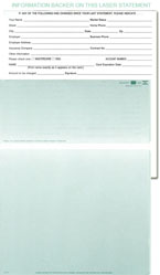 LS5737 Blank Laser Statement Form with Master Card and Visa Payment Options