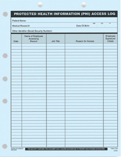 WHIP103  PHI Access Log