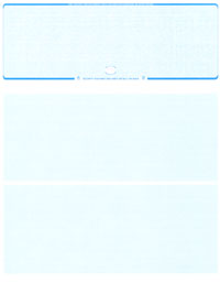 Laser Check Stock  Blank Laser Checks  Top Laser Check - Blue Linen - WLSTK1LNBL