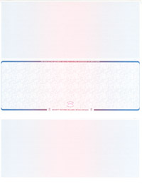 WLSTK2BRB Blank Laser Middle Check Stock - Prismatic Blue-Red-Blue Laser Checks