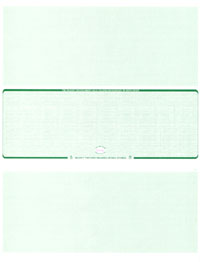 WLSTK2LNGN Blank Laser Middle Check Stock - Green Linen Laser Check