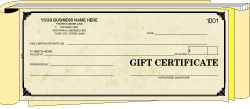DEL16700, Gift Certificates