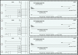 DEL53220 3-On-A-Page General Purpose Check