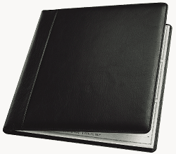 DEL54034 Check Cover for Executive Deskbooks Checks - Leather