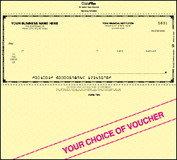 DEL55200 Typewriter Window Voucher Check