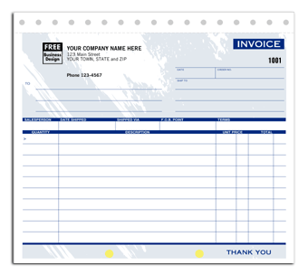 DF105T-4-5 Small Invoice - Detached Carbonless