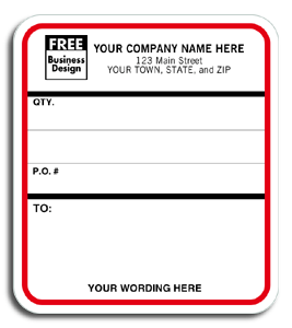 DF1202 Shipping Contents Mailing Label - Padded