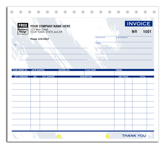 DF121T-4-5 Small Shipping Invoice with Packing List - Detached Carbonless