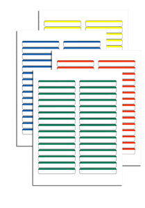 DF12669 Laser/Inkjet Assorted File Folder Label