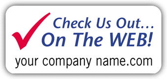 DF12749  Small Web Address Advertising Label