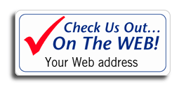 DF12750 Large Web Address Label - Padded