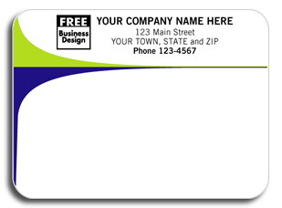 DF12766 Chartreuse & Purple Mailing Label - Padded
