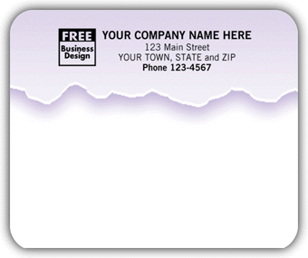 DF12773 Purple Swatch Laser Mailing Label