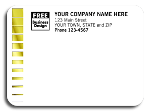 DF12793 Gold Foil Squares Mailing Label - Padded