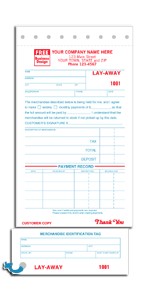 DF147 Lay-Away Form