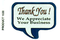 DF1630 "Thank You! We Appreciate Your Business" Sticker Label