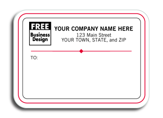 DF1683 White Conservative Mailing Label - Padded