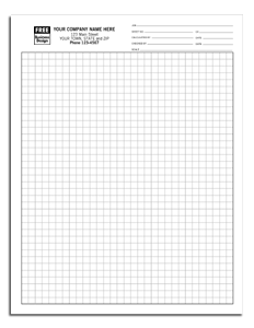 DF204 Graph Paper - 1/4" Ruled - Loose