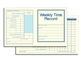 DF221 Compact Weekly Time Record - Compact Time Record