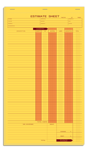 DF237 Estimate Sheet