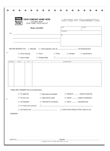 DF239 Classic Letter of Transmittal