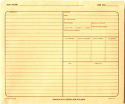 DF280 Manufacturing Job Folder