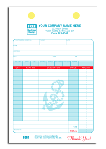 DF3026 Marine Sales Slip Register Form - Carbonless