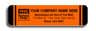 DF344 Fluorescent Orange Advertising Label